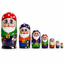 Set of 7 Gnomes Wooden Nesting Dolls 8 Inches