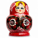Set of 9 Rainbow Wooden Nesting Dolls  4.75 Inches