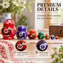 Set of 9 Rainbow Wooden Nesting Dolls  4.75 Inches