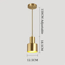 Two tier brass finish led pendant light for dining room
