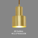 Two tier brass finish led pendant light for dining room