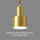 Two tier brass finish led pendant light for dining room