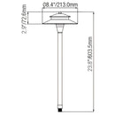 Two Tier Outdoor Path Lights with G4 Socket and 72" Lead Wire