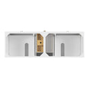 James Martin Myrrin 72" Double Bathroom Vanity, Bright White