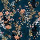 Fashionable Dark Wildflowers Wallpaper