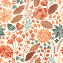 Fashionable Dried Flowers Wallpaper Tasteful