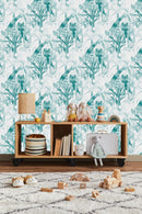 Voguish Palms and Tigers Wallpaper Tasteful
