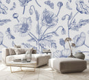 Blue Poppies Wallpaper