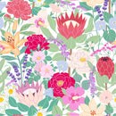 Elegant Brightly Floral Wallpaper