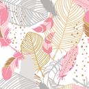 Leaves and Feathers Wallpaper