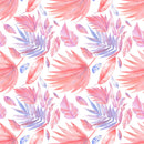 Pink and Blue Leaves Wallpaper