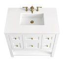 James Martin Breckenridge 36" Single Bathroom Vanity, Bright White