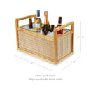 Rattan & Wood Beverage Tub
