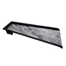 Grey Faux Marble 24-in Cast Aluminum Downspout Gutter Splash Block