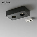 Ultra-thin black 24w led ceiling spot light for living room