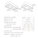 Ultra-thin black 24w led ceiling spot light for living room