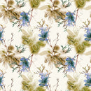 Floral White Wallpaper