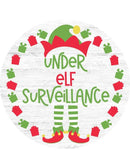 Under Elf Surveillance Christmas Door Decorations