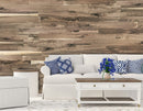 Living Originals 1/4 in. x 5.1 in. Real Wood Easy Install Wall Panels - Unfinished Raw Walnut (20 Sq. Ft.)