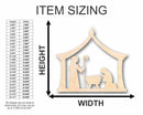 Unfinished Wood Bethlehem Nativity Shape - Christmas - Craft - up to 46" DIY