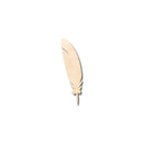Unfinished Wood Feather Shape - Animal - Bird - Wildlife - Craft - up to 46" DIY