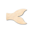 Unfinished Wood Fish Tail Shape - Ocean - Animals - Craft - up to 46" DIY