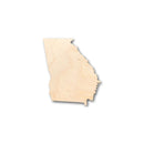 Unfinished Wood Georgia Shape - State - Craft - up to 46" DIY