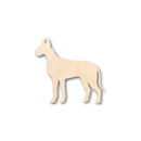 Unfinished Wood Great Dane Dog Shape - Animal - Pet - Craft - up to 46" DIY