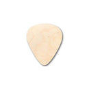 Unfinished Wood Guitar Pick Shape - Music - Craft - up to 46" DIY