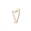 Unfinished Wood Harp Lyre Shape - Music - Craft - up to 46" DIY