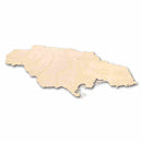 Unfinished Wood Jamaica Shape - Country - Craft - up to 46" DIY