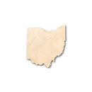 Unfinished Wood Ohio Shape - State - Craft - up to 46" DIY