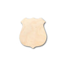 Unfinished Wood Police Badge Shape - Law Enforcement - Craft - up to 46" DIY