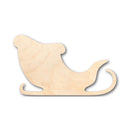 Unfinished Wood Santa Claus Sleigh Shape - Christmas - Ornament - Craft - up to 46" DIY