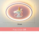 DecorBites™ Cartoon Kids Ceiling Lights Remote Control Chandelier 56W Blue Pink 220V