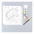 Rosa Talent Unicorn - 3D Painting Set. Primed Fiberboard. 5 Layers. 11.81*11.81 inches.
