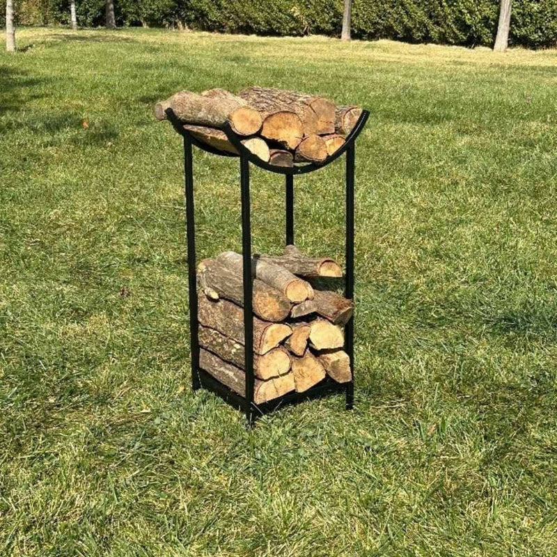 Unique Metal Wood And Kindling Holder