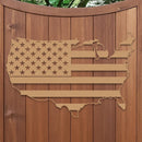 United States Shape American Flag