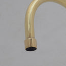 Unlacquered Brass Bridge Faucet, Brass Double Sink Faucet, Brass Kitchen Faucet With Short Legs And Lever Handles