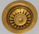 Unlacquered Brass Kitchen Sink Strainer, Sink Waste, Strainer Basket, Drain Cover & Basket Strainer