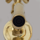 Unlacquered Brass Wall Mount Cold Water Tap, Wall Mount Single Hole Faucet