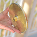 Unlacquered Solid Brass Rain Shower Head, Round Handcrafted Vintage Showerhead, Works Outdoor