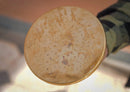 Unlacquered Solid Brass Rain Shower Head, Round Handcrafted Vintage Showerhead, Works Outdoor