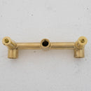 Unlacquered Solid Brass Wall Mounted Bathroom Vessel Sink Faucet, Antique Basin Vanity Faucet