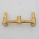 Unlacquered Solid Brass Wall Mounted Bathroom Vessel Sink Faucet, Antique Basin Vanity Faucet