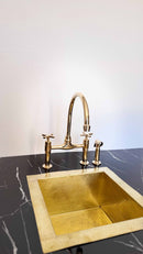 Unlacquered Brass Kitchen Faucet