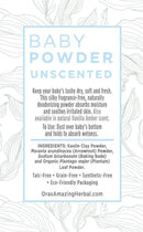 Talc Free Baby Powder, Unscented, Corn Free