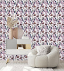 Elegant Pink Flowers and Birds Wallpaper Smart