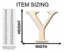 Unfinished Wood Upsilon Silhouette - Craft- up to 46" DIY
