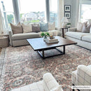 Flat Pile Urpi Red Washable Rug - Clearance